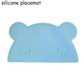 Cartoon Cute Rabbit Colorful Non-Slip Baby Silicone Placemat